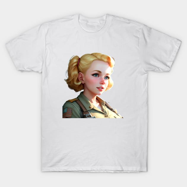 Blonde wwll T-Shirt by Mateo